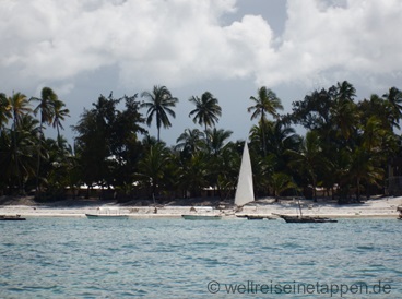 Sansibar Strand Boote Tansania