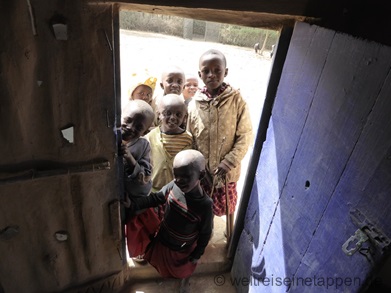 Massai Dorf Tansania Kinder