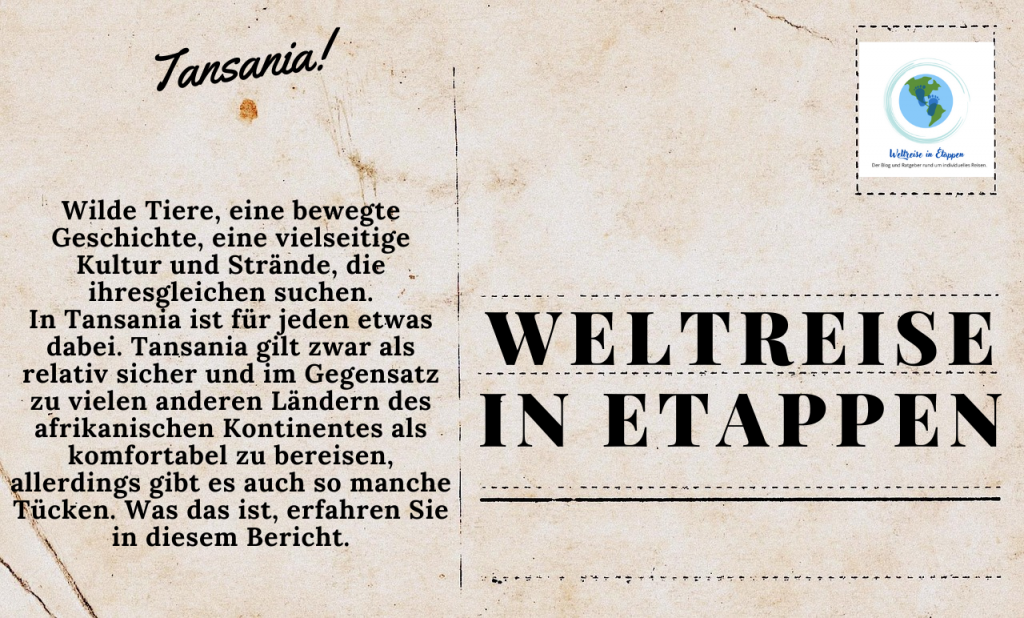 Einleitung Tansania Postkarte
