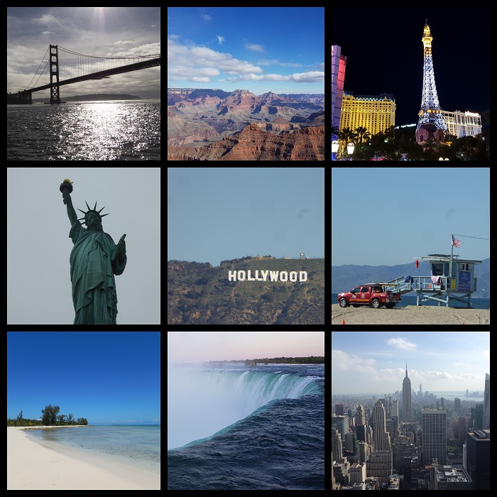Collage Amerika USA Kanada Blog Reiseblog Weltreise