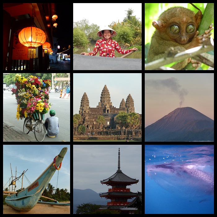 Collage Asien Blog Reiseblog Weltreise Blogger