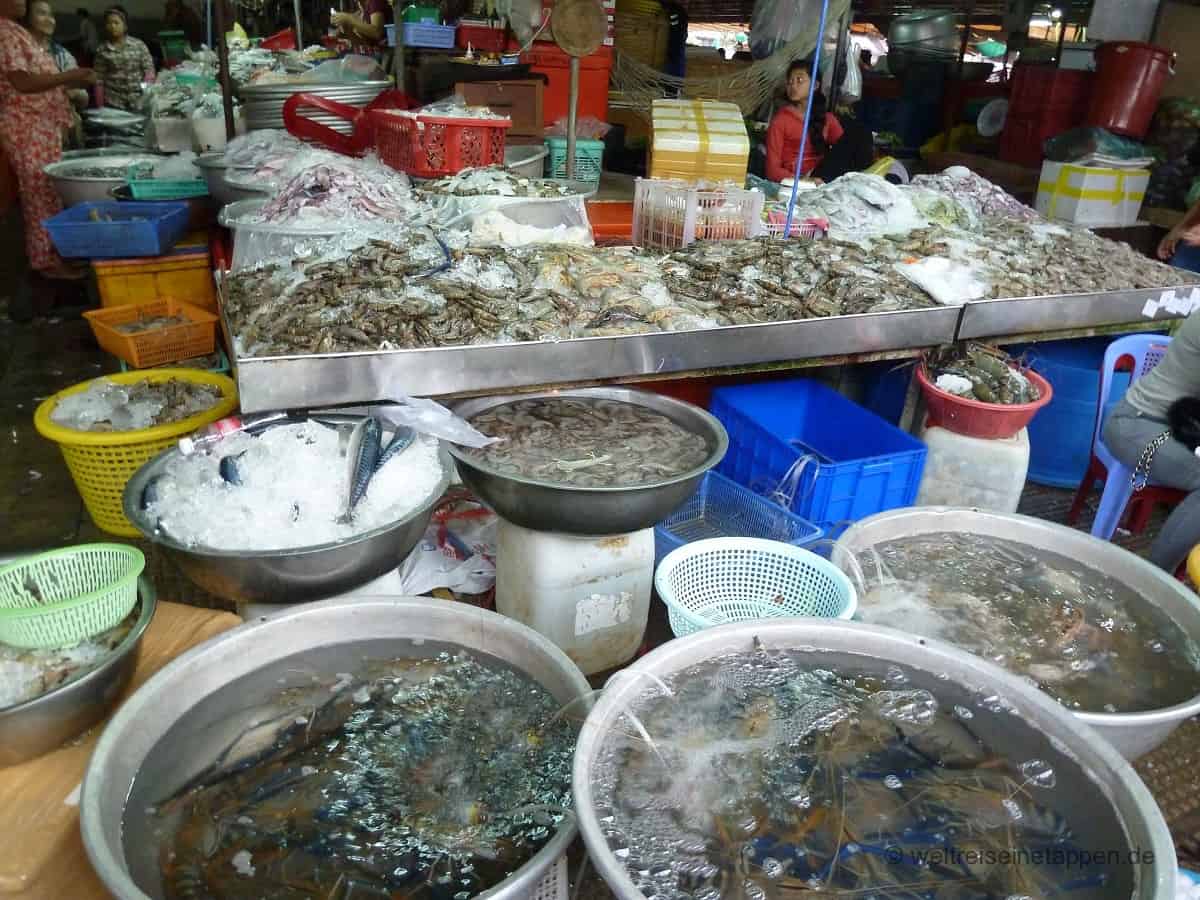Phnom Penh Fischmarkt