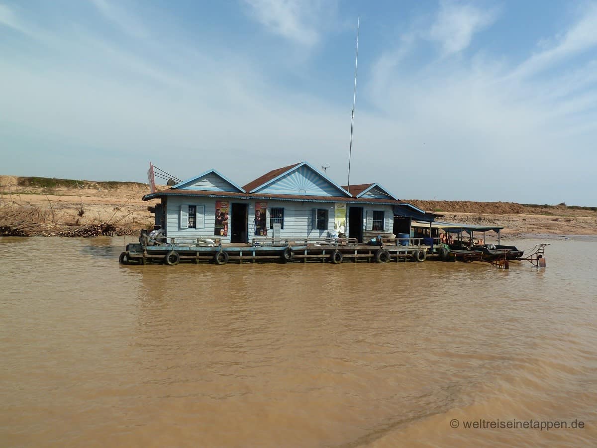 Schwimmende Dörfer im Tonle Sap