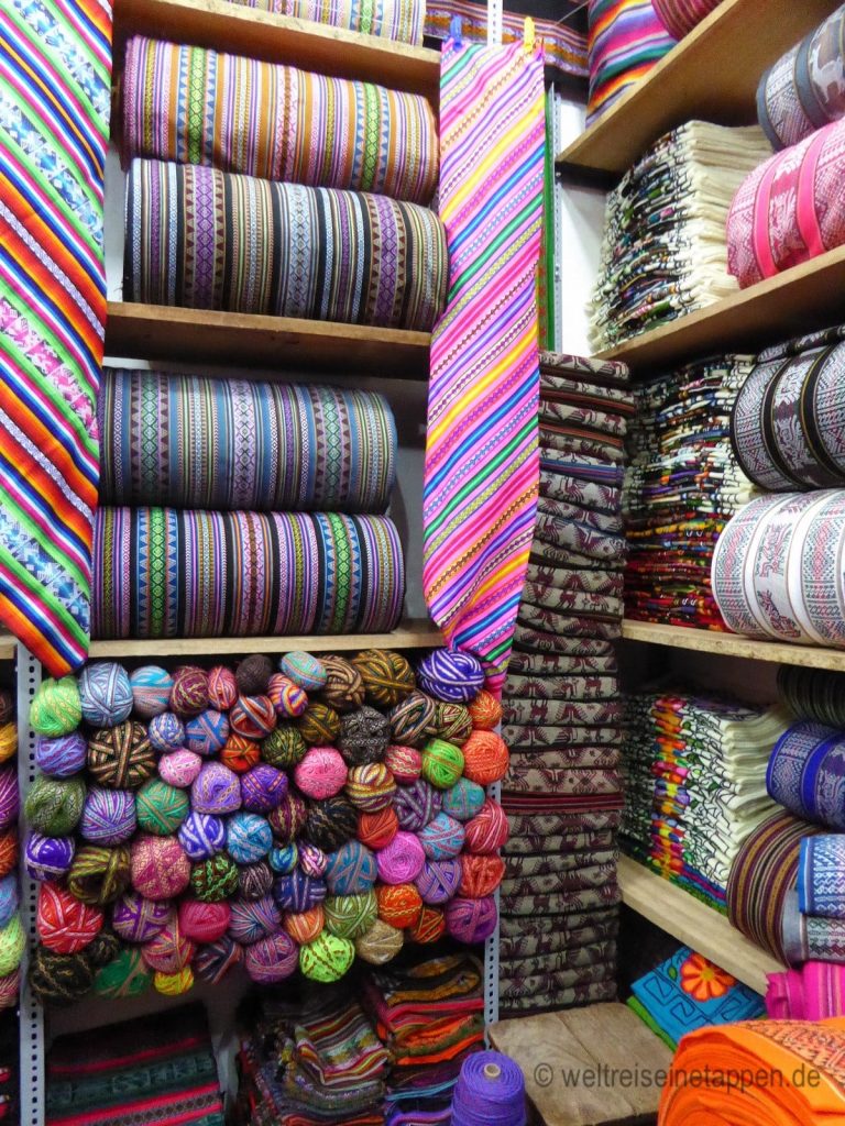 Stoffe Cusco Peru bunt