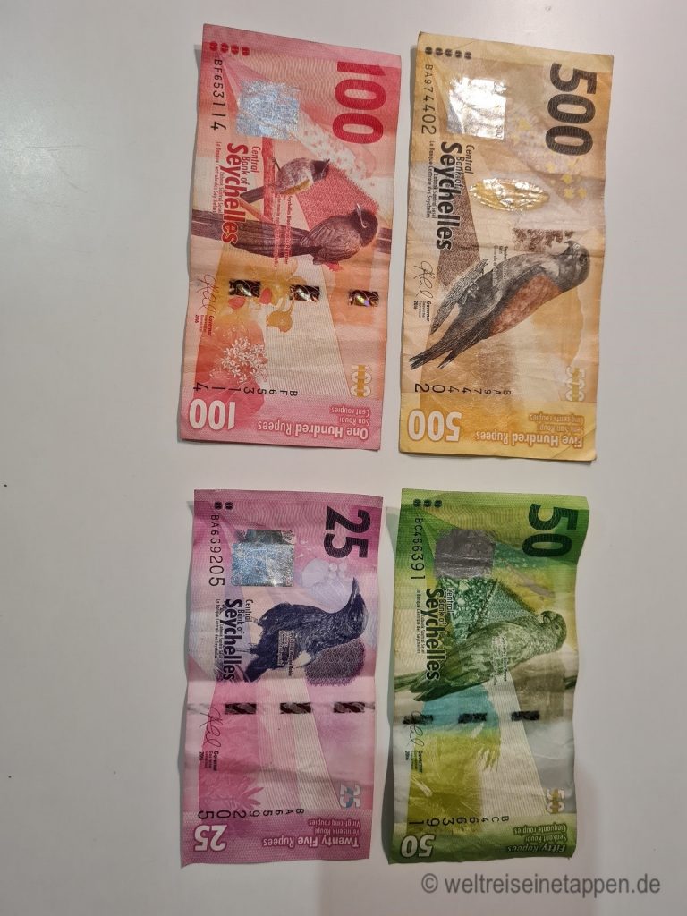Seychellen Rupie Geldscheine