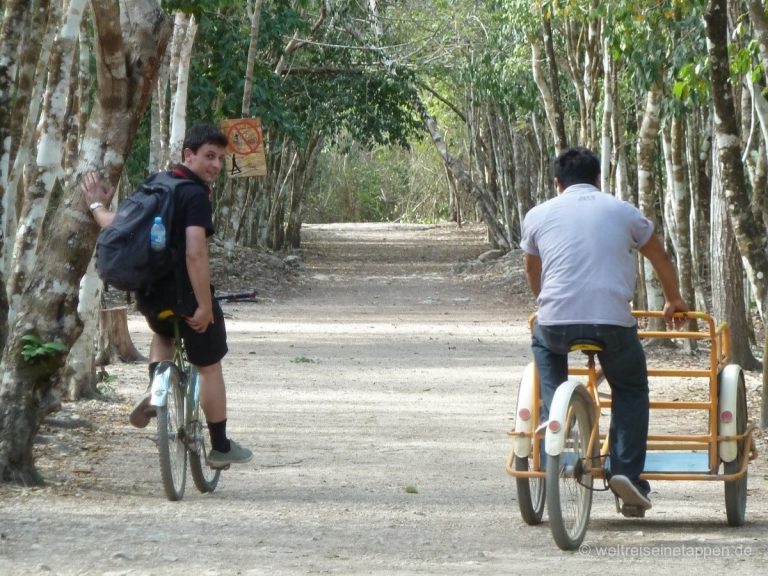 Fahrradtour Cobá Mexico Maya Ruinenstadt